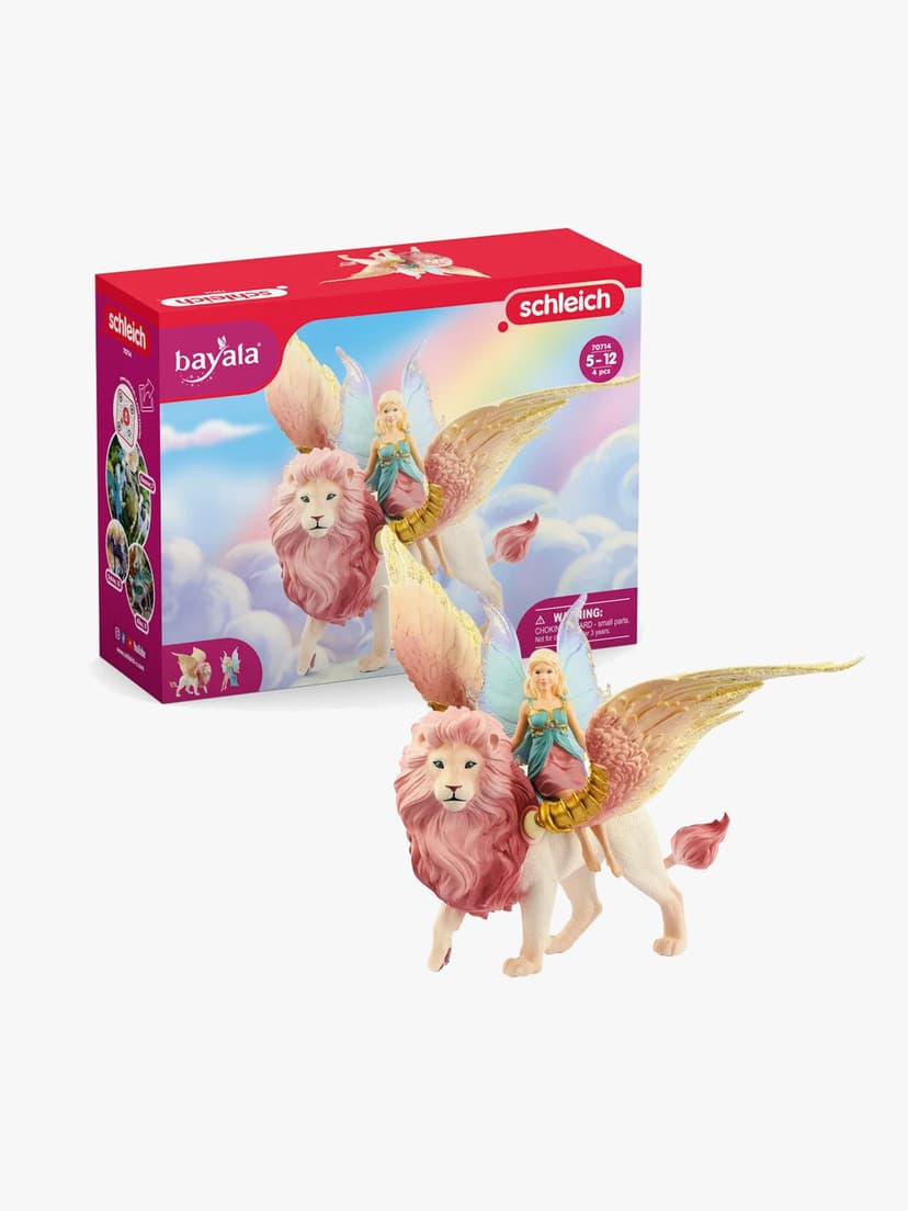 Schleich 70714 Fairy in Flight on Winged Lion Figurset